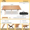 Reinforced Outdoor Folding Table and Chair Set with Roll-up Table