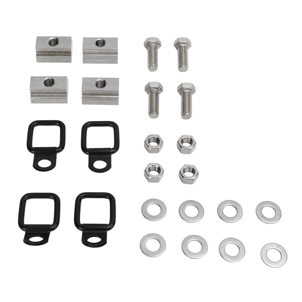 Deck Rails Cleat T Slot Nuts Bed Metal Threaded Tie Down Anchors Rings for Truck Pickup