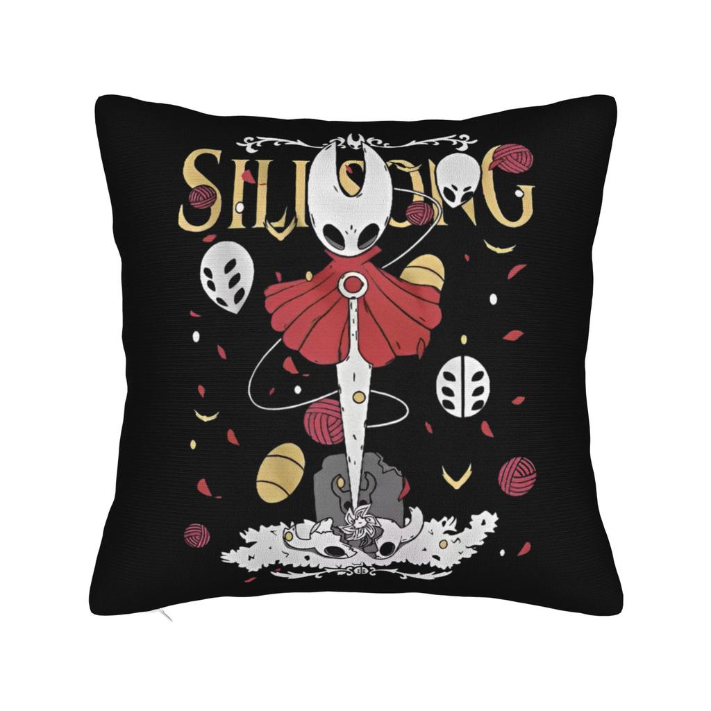 Hollow Knight Quadratische Kissenbezüge Polyester Auto Action-Abenteuer Kissenhülle Kreative Dekor Kissenbezug 4545