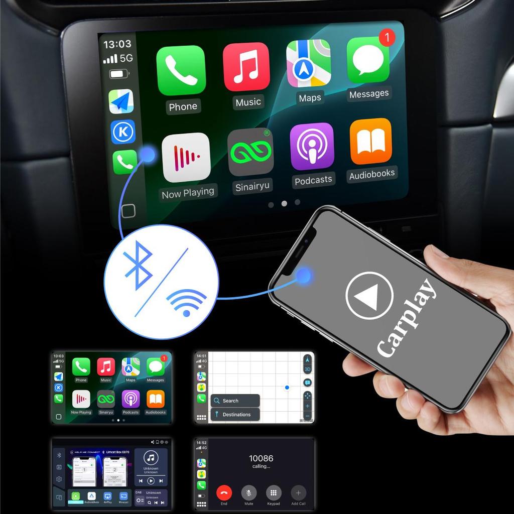 Sinairyu CarPlay wireless Android Auto DAB DVR HDMI compatibile per Porsche Cayenne Macan 911 PCM 4.0 Mirror-Link