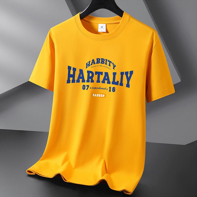 Summer Men's Fashion Short-sleeved T-shirt Pure Cotton Tee S-6XL