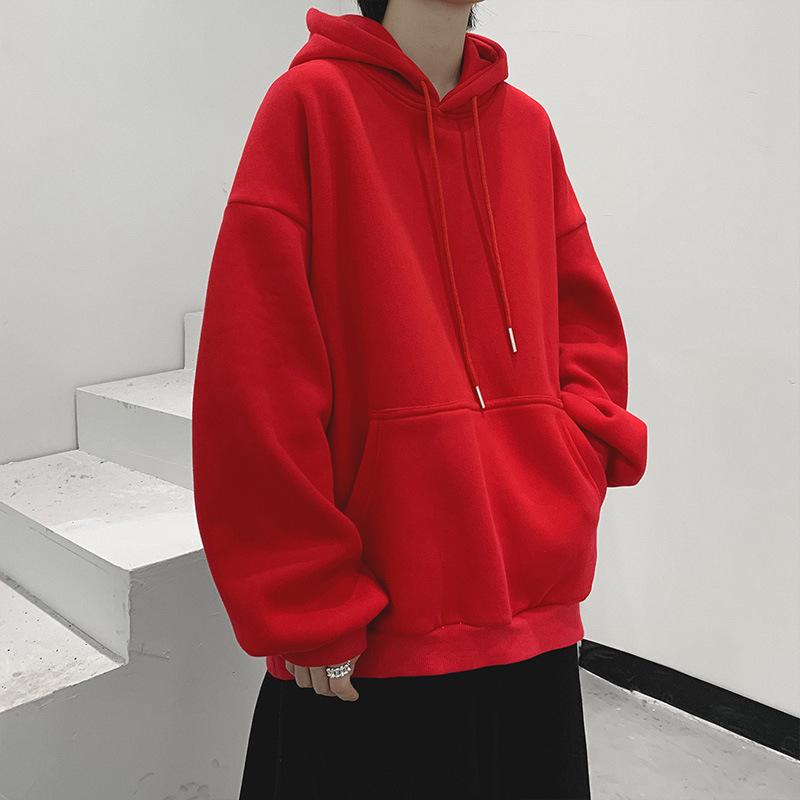 

Fashion Brand Casual Korean Style Solid Color Hooded Sweatshirt for Men - Long-Sleeved, Trendy, Versatile Spring & Autumn Wear 5XL
