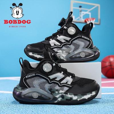 Bobodou Girls' Waterproof Leather Basketball Shoes - Soft Sole, Autumn/Winter 2025 Collection for Primary School Students