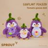 Plush Eggplant Penguin Toy For Kids Girls Gift Soft Stuffed Animal Childrens Decor