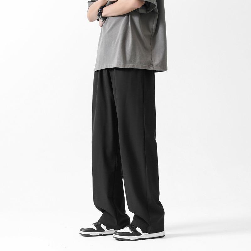 Men's Loose Fit Drapey Straight Leg Pants For Summer And Everyday Wear