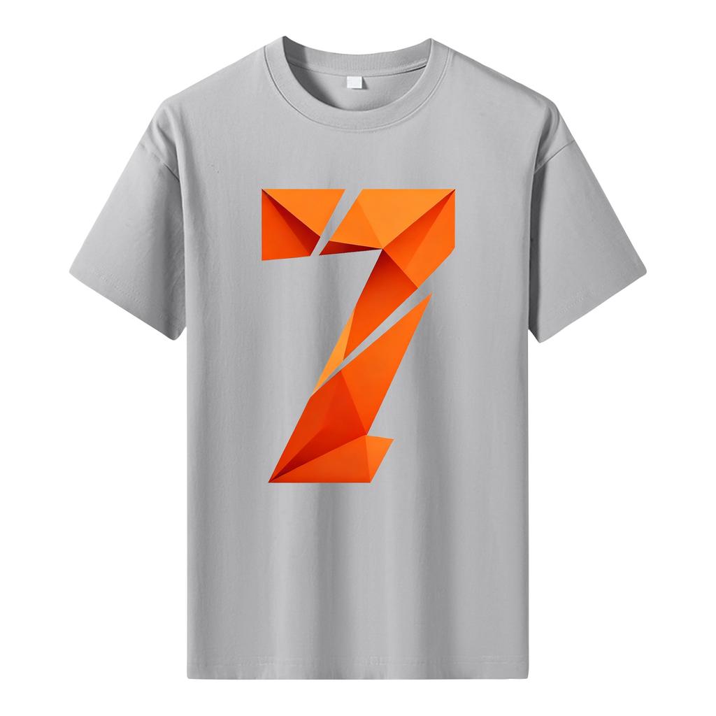 Men's Printed Short Sleeve T-Shirt Men's Loose Casual Short Sleeve Top