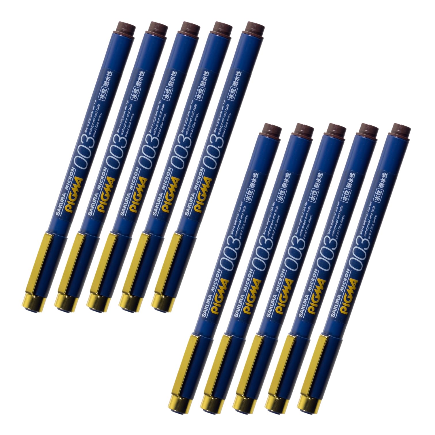 

Sakura Pen Pigma Sepia 10 Pieces Cray-Pas Water-Based 0.03mm ESDK003#117(10) сепия