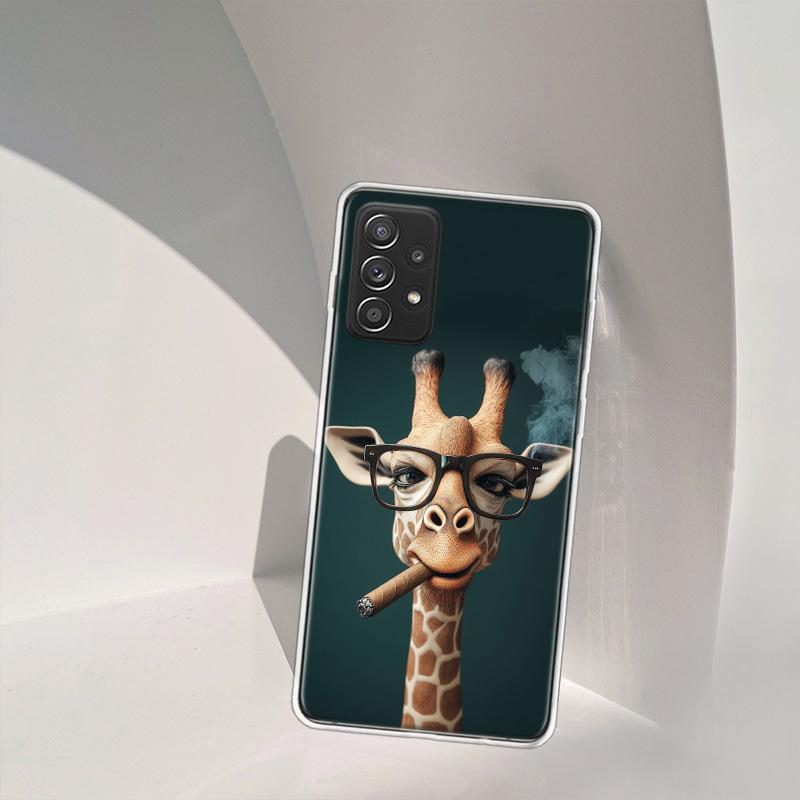 Giraffes Have Long Necks Phone Case for Samsung A54 A57 A37 A17 A14 A15 A12 A24 A34 A55 A35 A25 A52S A07 A05S A04S A22 A32 A72 G
