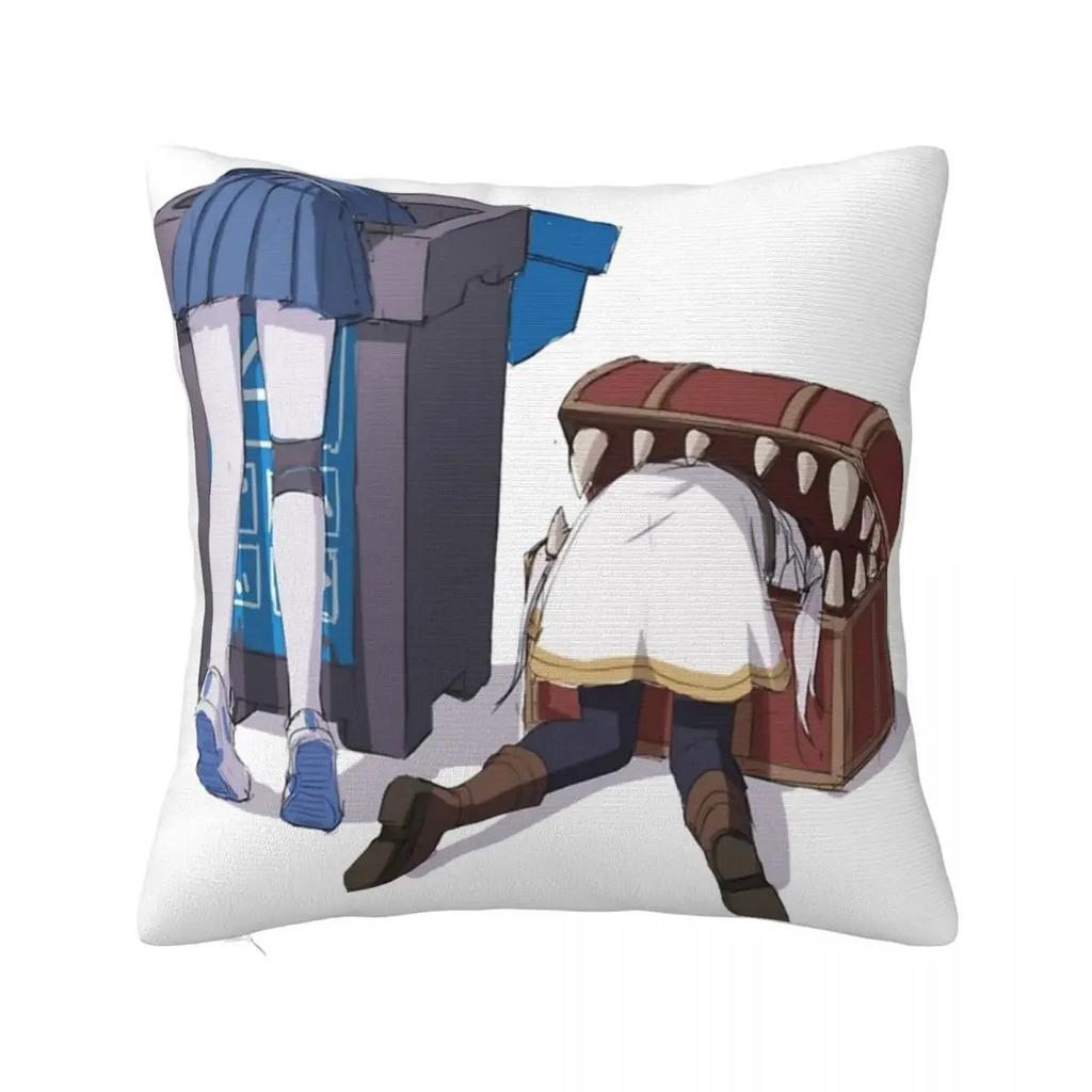 Sousou No Frieren The Slayer Square Pillow Case Cushion Covers Decorative Throw Pillow Case Cover for Home X
