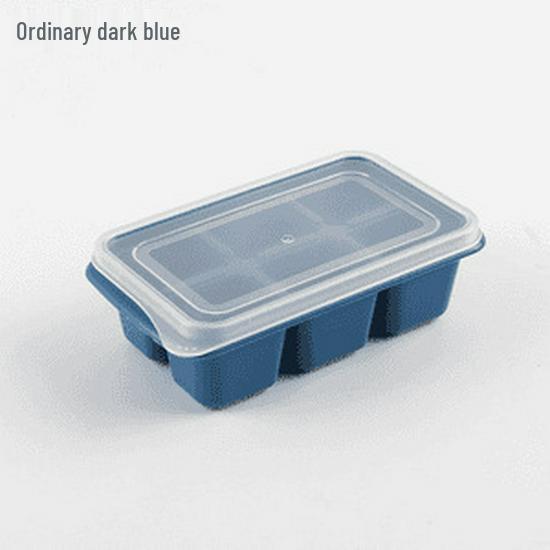 Silicone Ice Ball Molds with Lid, Six-Compartment Soft-Bottom Tray for Home