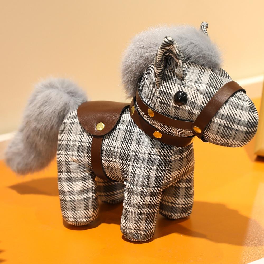 

New Cute Horse Pendant Animal Simulation Horse Pendant PU Leather Horse Pendant Soft Animal Bag Decor