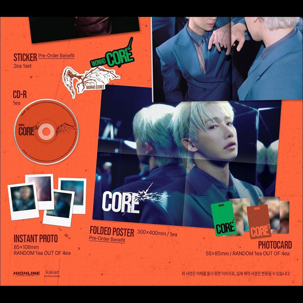 WONHO [CORE] Shell ver. EP Album + Free Gift