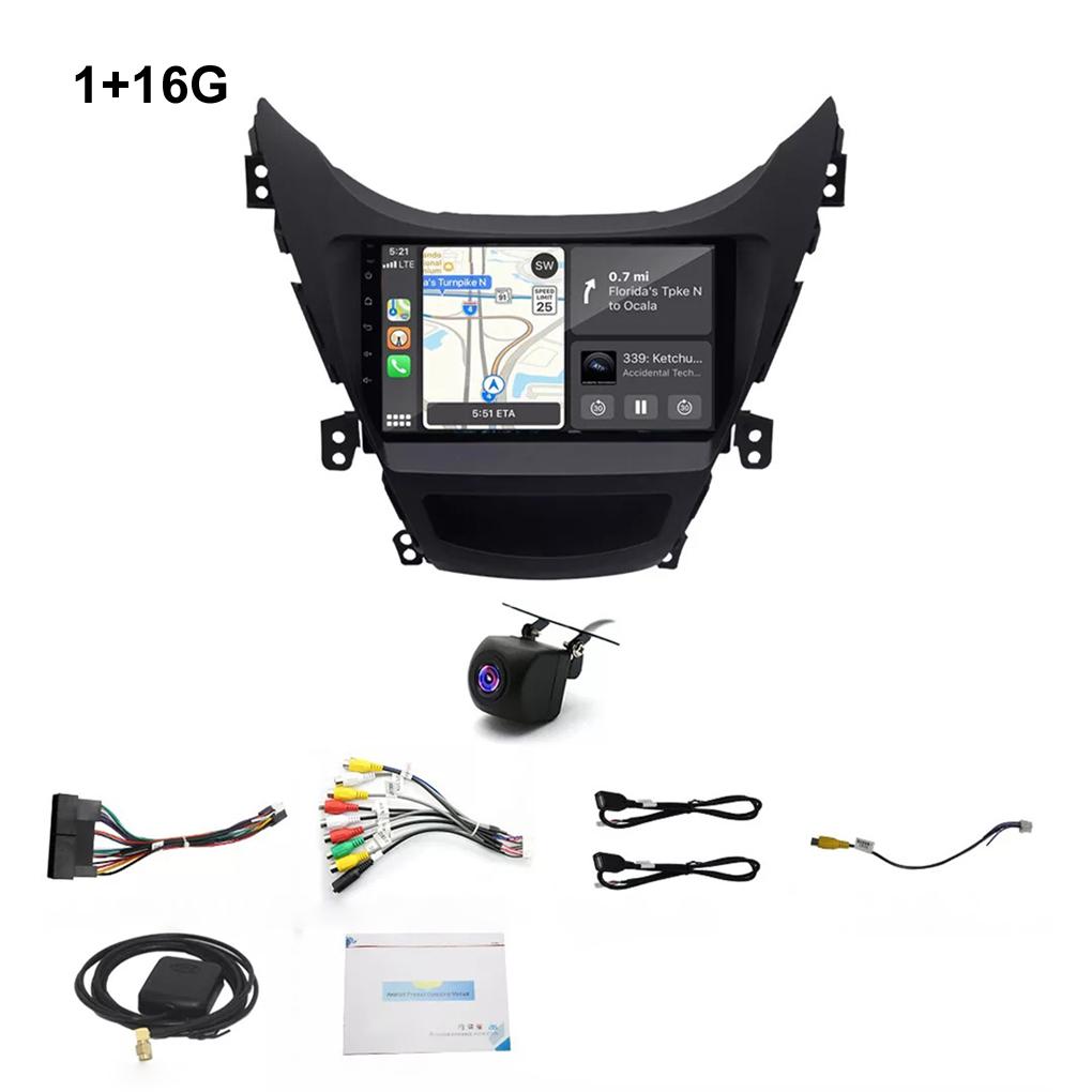 

9 Android 14 For Hyundai Elantra 2011-2013 Car Radio Multimedia Player 2 Din Navigaion GPS CarPlay WIFI AHD