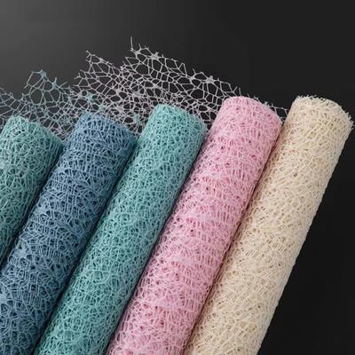 DIY Handgemachte Blumenstraußhülle Jacquard-Netz Blumenstrauß-Verpackungspapier Floristen-Verpackungsmaterialien