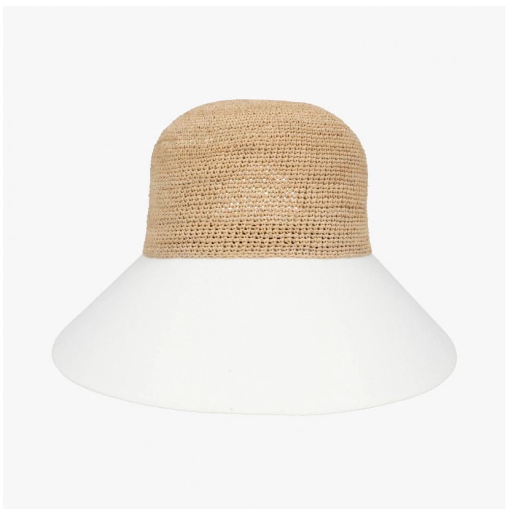Helen Kaminski Visor Sun Cap Blaze Natural Off White Hat50530