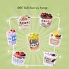 Diy Mini Dessert Craft Kit Pretend Play Sugar Art Hanging Ornament Toy For Girls Creative Role Play Birthday Gifts Non-Edible