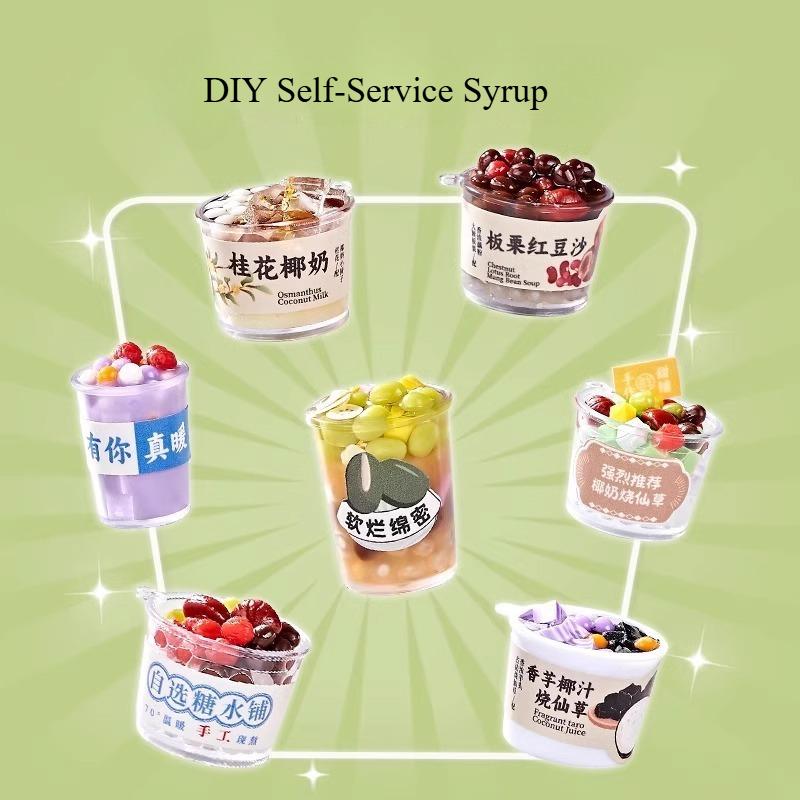 Diy Mini Dessert Craft Kit Pretend Play Sugar Art Hanging Ornament Toy For Girls Creative Role Play Birthday Gifts Non-Edible