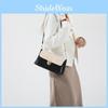 Retro Color Block Shoulder Bag 2024 New Trend Street Style Pu Material Medium Size
