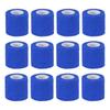 PATIKIL X Elastic Bandage Stretchable for Athletic Sports Wrist Ankle Blue 2" 177" Self-Adhesive Bandages, 12-Piece Self-Breathing Self-Adhesive Tape,