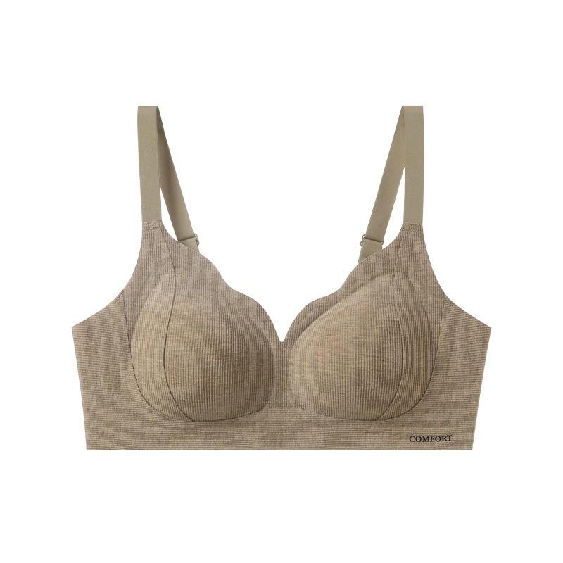 Traceless underwear women's small breasts gather new popular upper support large breasts to prevent sagging, no steel ring autumn and winter bra cover