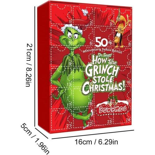 Christmas Countdown Calendar Surprise Toys 24 Gifts Grinch Halloween