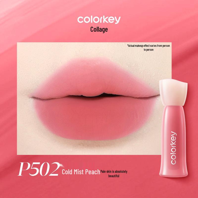 Colorkey Qixi Collection: Water Mist Lip Glaze - Non-Stick, Long-Lasting Lip Color for Women.
