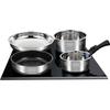 Arthur Martin AM0025 Removable 10-piece Cookware Set Stainless Steel Saucepan with Pouring Spout Removable Handle All Fe63