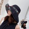 Women Wide Brim Reversible Sun Hats Summer UV Protection Beach Fishing Bucket Hat for Hiking Garden Beach Travel