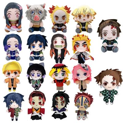 Brinquedo de Pelúcia Demon Slayer 20cm Personagens de Desenho Animado Anime Clássico Japonês Brinquedos de Pelúcia Recheados Presentes de Aniversário para Crianças Presentes de Natal