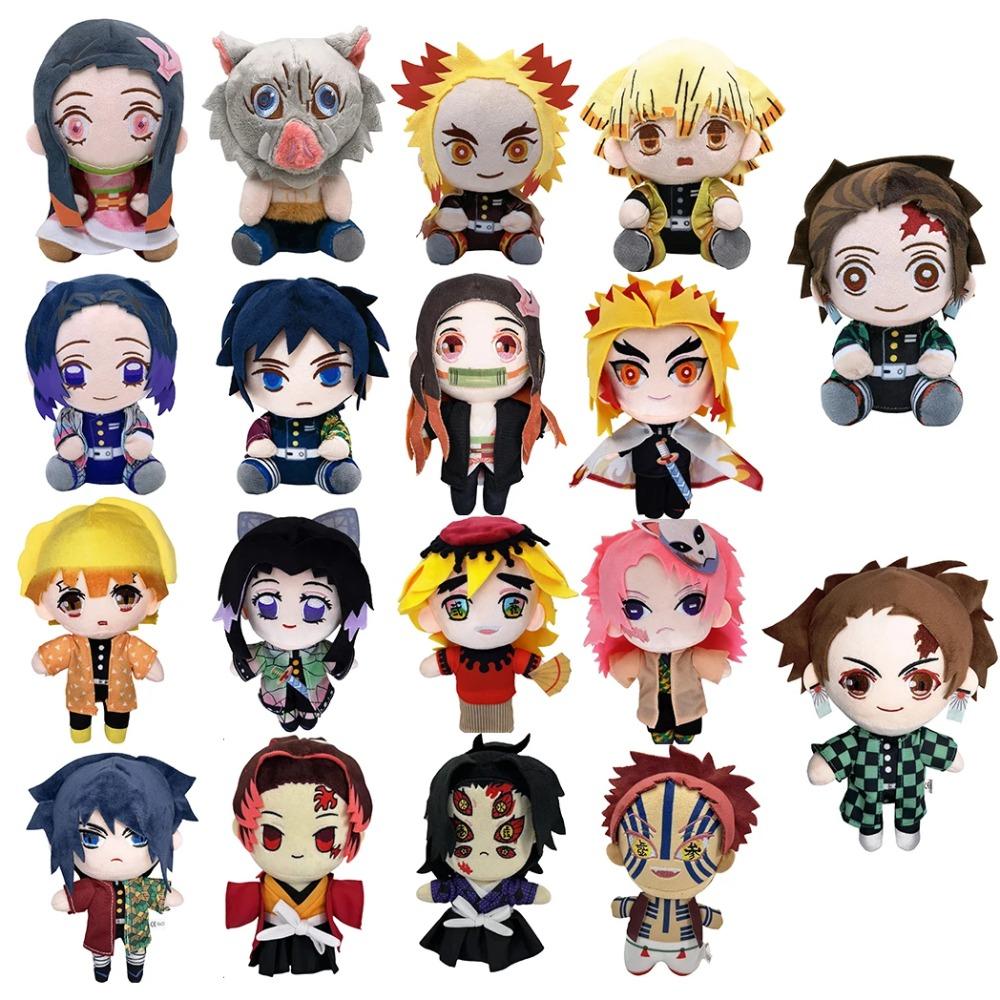 20cm Demon Slayer Plysjleke Japansk Klassisk Anime Tegneseriefigurer Utstoppede Plysjleker Barn Bursdagsgaver Julegaver