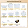 Jingdezhen Elegant Gold-Rimmed 56-Piece Bone China Dinnerware Set