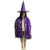 Pentagramm Halloween Umhang & Hut Set für Kinder und Erwachsene - Maskenball Kostüm und Cosplay Requisite