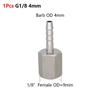 1Pcs 111 Stainless Steel Hose Barb Connector Silver Tone Straight Design Pipe Fitting Connector 6-19mm Barb Sizes