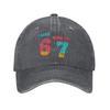 Summer 7 Year Old Birthday Shirt was 6 Now I'm 7 67 Funny Baseball Cap Sun Design Washed Trucker Hat Men Outdoor Snapback Cap