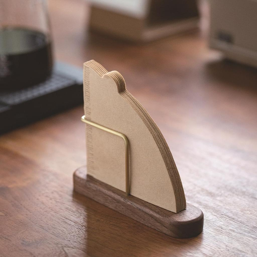 Coffee Filter Storage Wooden Holder for Coffee Stylish Tabletop Kitchen Supplies [Queen-b] Rack/Stand, High-Quality Filters,
