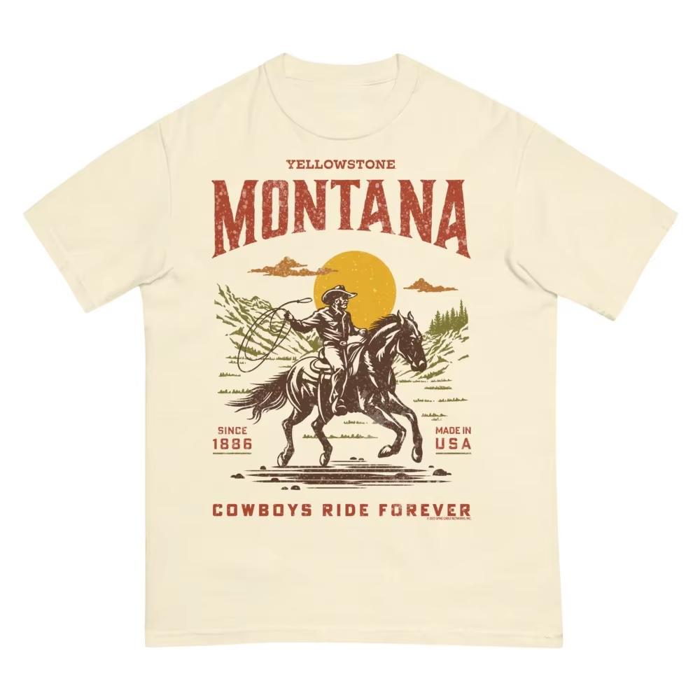 2026 New American drama Yellowstone Dutton Ranch unisex T-shirt, summer High-Quality Men's women's fashion graphics Polyester shirt