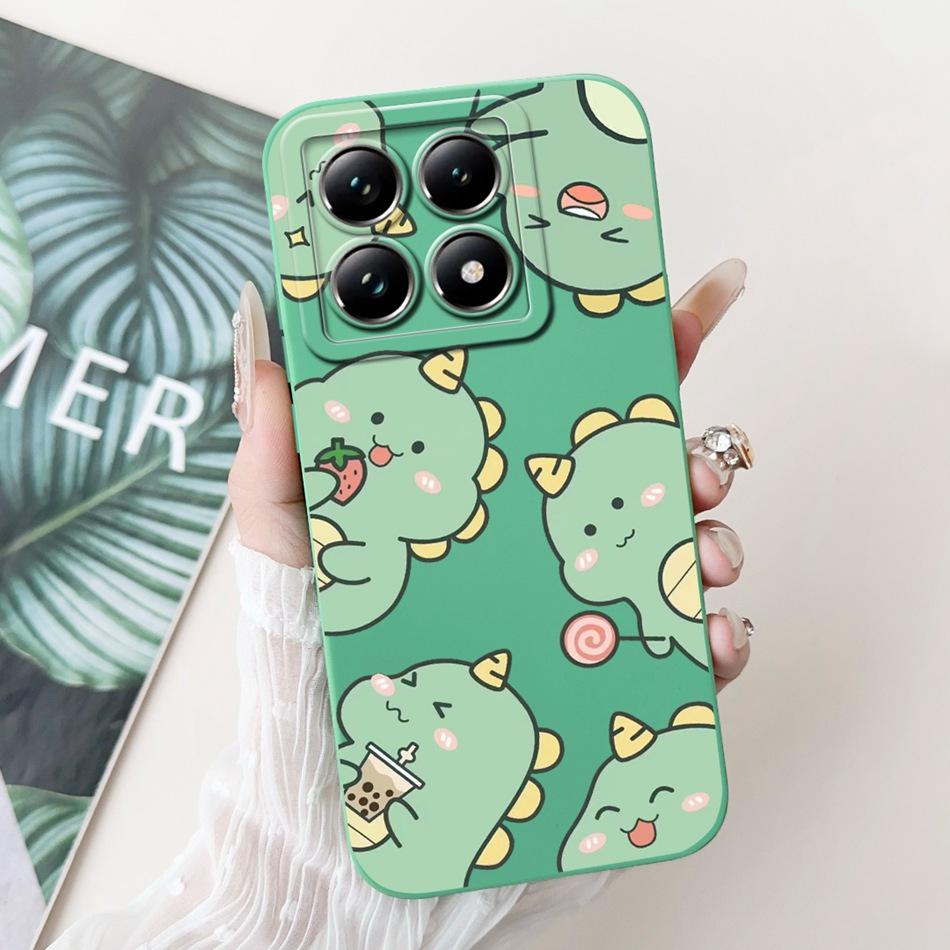Cartoon Case For Xiaomi 14T Pro / 14T 5G Lens Protective Jelly Soft Silicone Cover For Xiaomi Mi14T 14TPro Phone Cases
