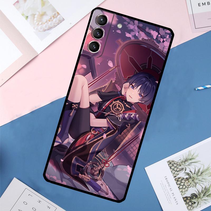 Scaramouche Genshin Impact Case For Samsung Galaxy S25 Ultra S21 S22 S24 S23 Ultra S9 S10 Plus S21 FE S25 FE Back Cover