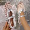 Mesh Frauen Wohnungen Schuhe Sandalen Herbst Designer Neue Casual Schuhe Frauen 2024 Trend Kleid Schuhe Hausschuhe Gemütliche Walking Mujer Zapatos