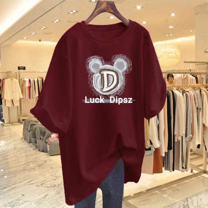 2025 Women's Summer Loose Fit Pure Cotton Graphic T-Shirt