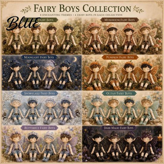 DIY Keepsake Crafting 4 Supplies Kit Fabric Boys Patchwork Tools Fairy Sewing Make Boys Doll