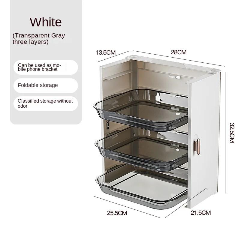 Flerlagers Diskställ Kökmonterat Hot Pot Grönsaksredskap Matlagningsfat Bricka Hushållsvägg Disk Kök Organiserare