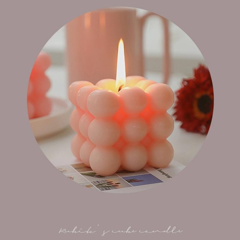 6x6cm Cube Candle Aroma Scented Candles Natural Soy Wax AromatherapyFragrant Birthday Gift
