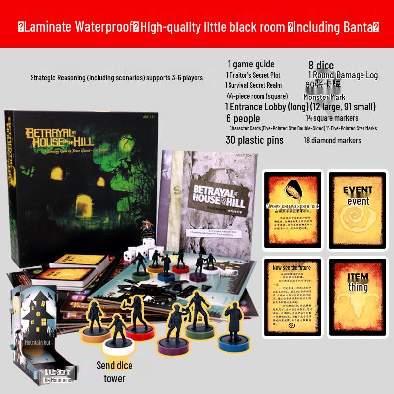 Espansione Stanza Oscura: Betrayal at House on the Hill - Include Miniature Colorate e Torre dei Dadi per Tutti gli Scenari