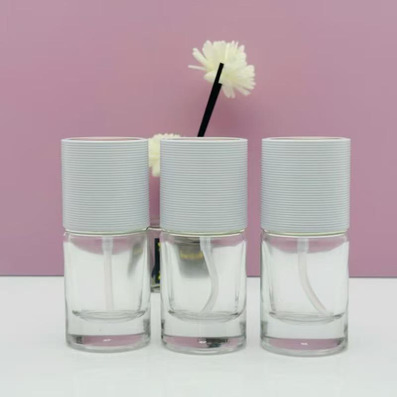 Irregular Shape 30ml Glass Pump Bottle for Lotion or Serum Foundation