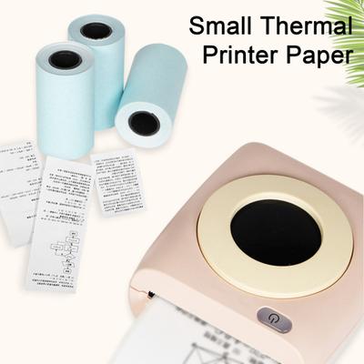 10 Rolls 57x25mm Self-adhesive Thermal Paper Multipurpose Compact Ink-free Portable Thermal Printer Paper