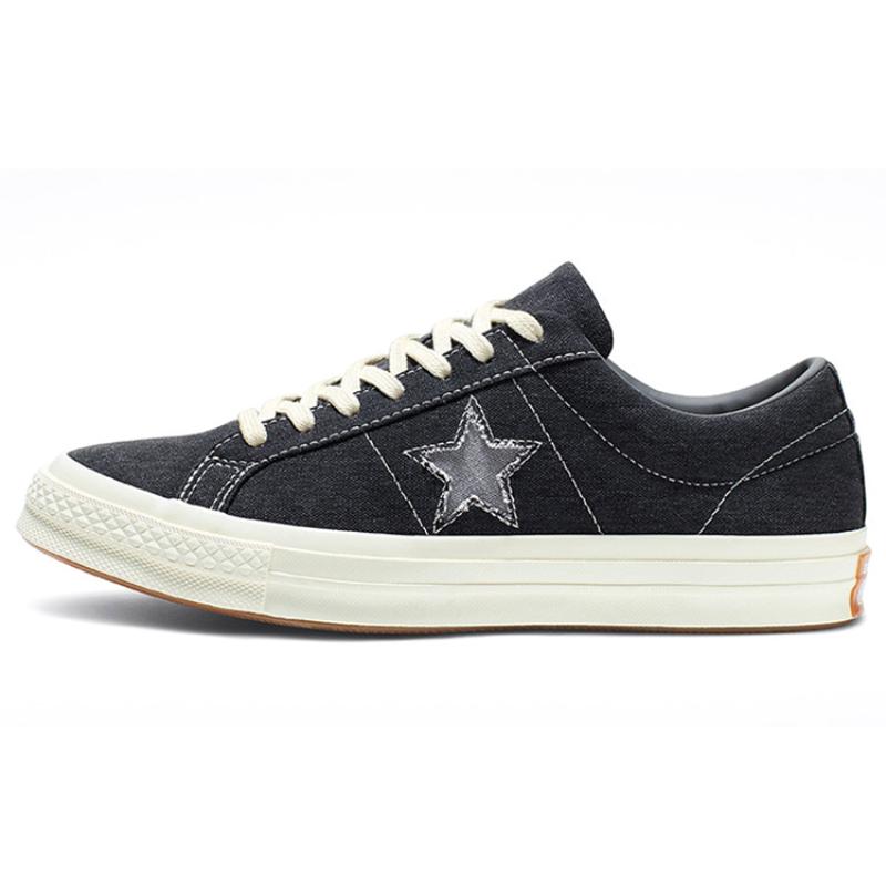 

Converse One Star Chuck Taylor All Star Classic Универсальные Низкие Эспадрильи Унисекс Черно-Белые 35