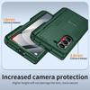 Custodia per Telefono Samsung Galaxy Z Fold 6 con Porta S Pen, Supporto Nascosto, Protezione Schermo, Custodia Protettiva Robusta Antiurto-Verde