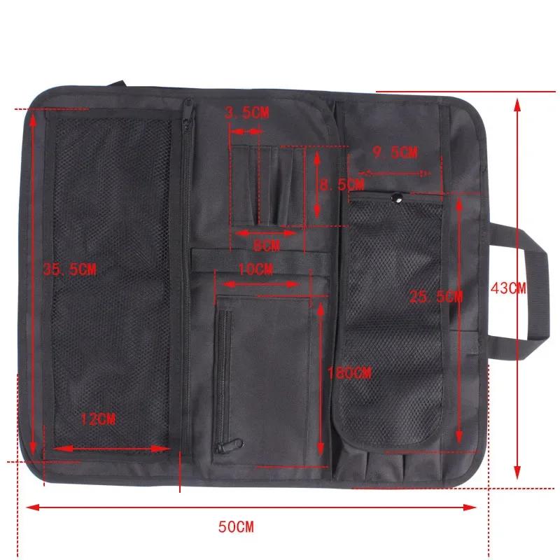 Chef Knife Roll Bag Foldable Professional Kitchen Knife Storage Pocket Outdoor Tool Bag Portable Picnic Knife Carrying Case
