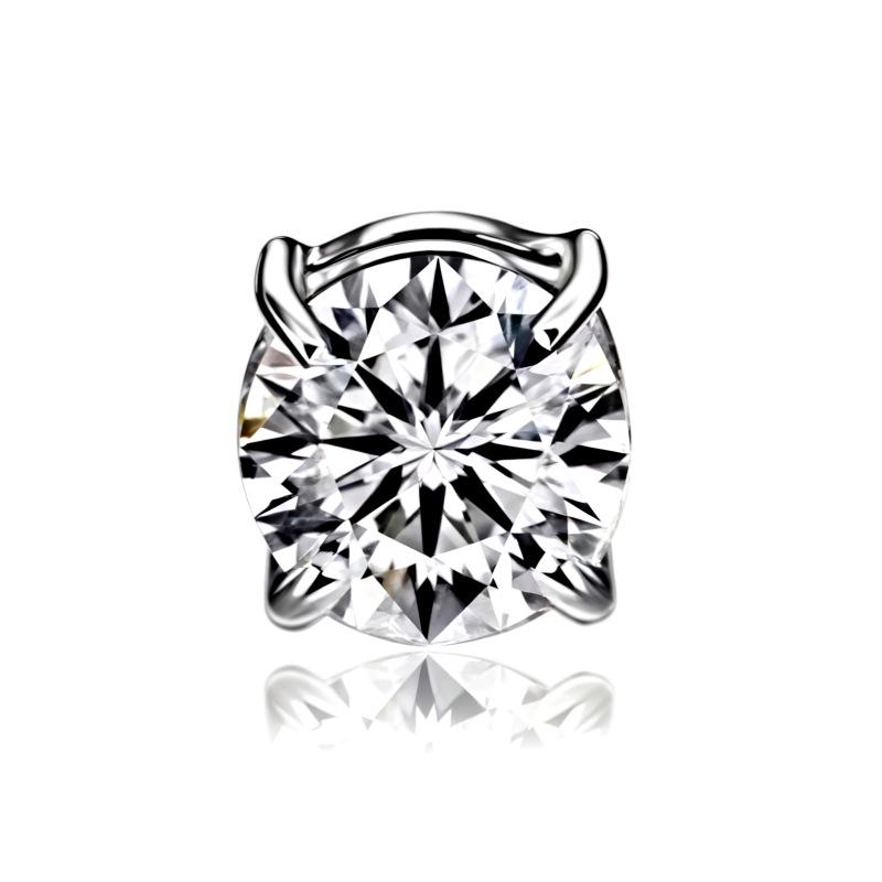 Zirkonia Magnet-Kralle Fake Ohrringe - Unisex Ohrklemme ohne Piercing